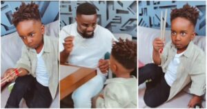 sarkodie and son